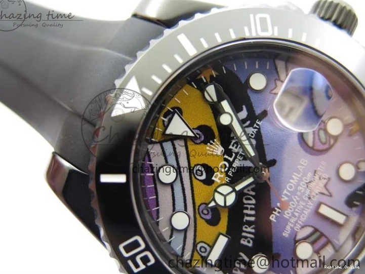 0601 FashionForward Submariner 40mm Black Ceramic 5GF Best Edition Painting Dial on Black Rubber Strap SA 2467